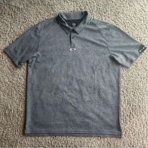 Oakley Golf Polo Shirt Men's 2XL Black Regular Fit Performance Active Athletic